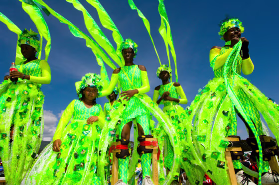 Considered by some connoisseurs to be the “world's greatest” Carnival, Trinidad's widely imitated five-day celebration showcases the living legacies of the island nation's entwined cultures and musical traditions, including calypso and steelpan.